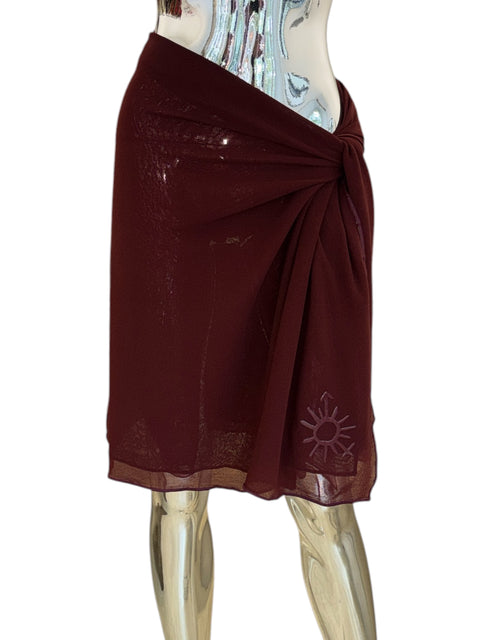 Jean Paul Gaultier Burgundy Pareo