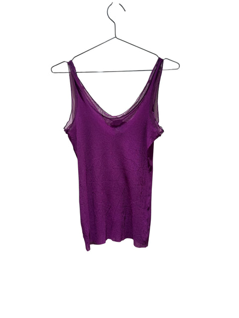 JPG Purple Mesh Tank Top