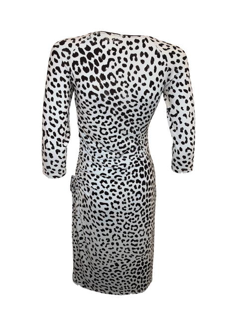 Blumarine Baby Blue Printed Dress