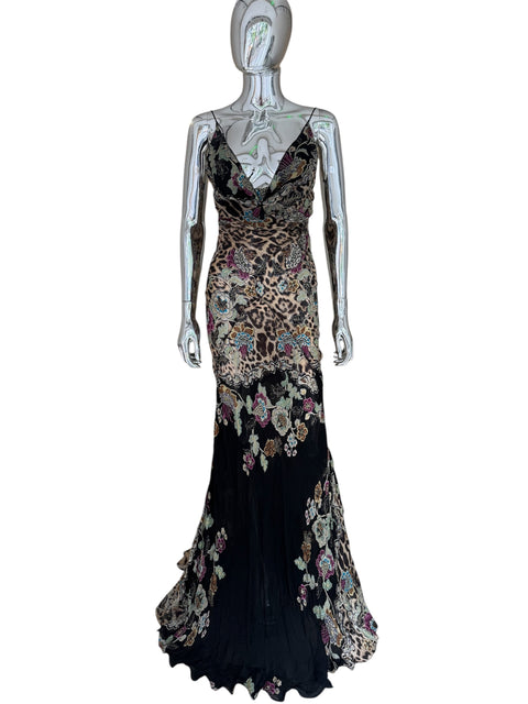 Roberto Cavalli Long Silk Dress S/S 2003