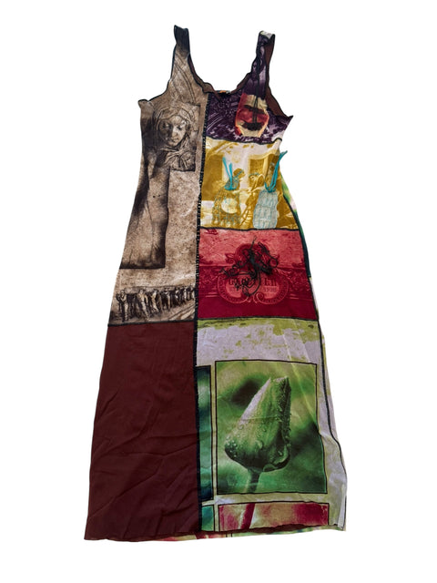 JPG Mesh Patchwork Dress