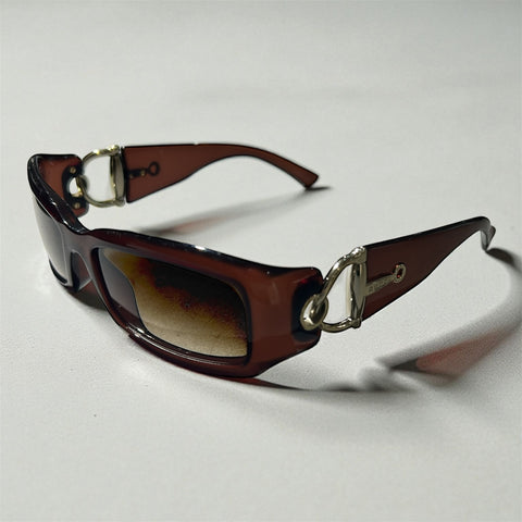 Gucci Brown Side Logo