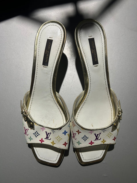 Louis Vuitton Monogramme Murakami Mules