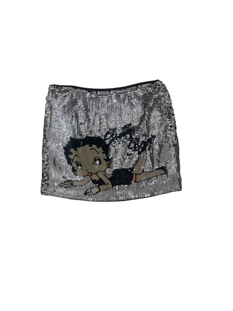 Betty Boop Sequins Mini Skirt