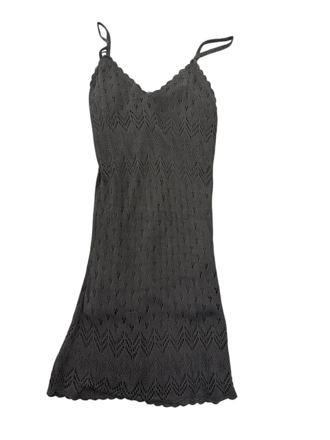 Mua Liu Crochet Black Dress