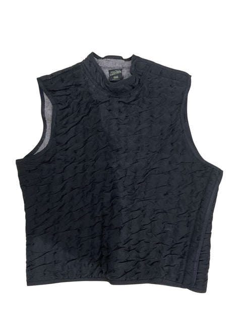 JPG Black Textured Material Top