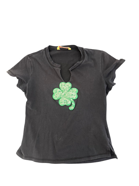 Vintage Embroidered Clover T-Shirt