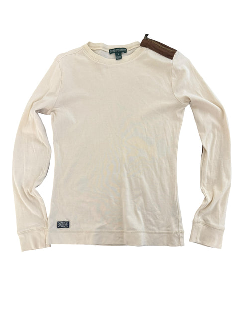 Ralph Lauren White Long Sleeves Top