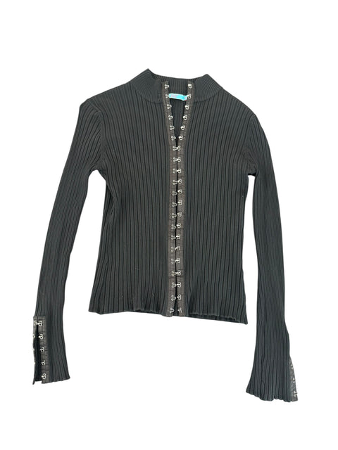 Last Girl Cardigan Metal Closure Top