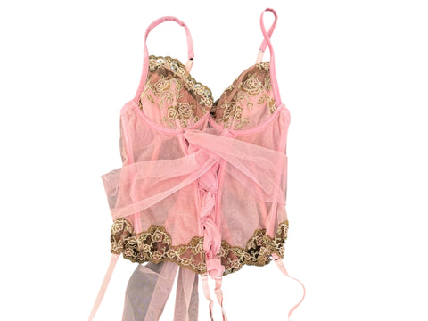 Argent Vivo Baby Pink Corset