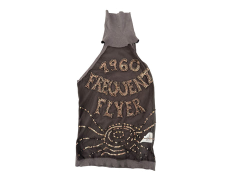 Compagna Italia Embroidered Beads Brown Top
