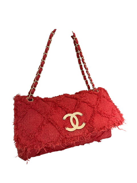 Chanel Large Nature Red Flap 2009 Bag