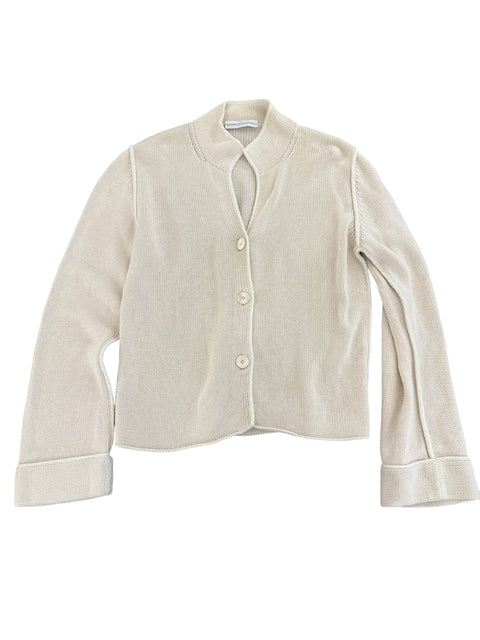 Brunello Cucinelli Ecru Knit Cardigan