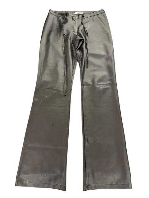 Coconuda Black Fake Leather Pant