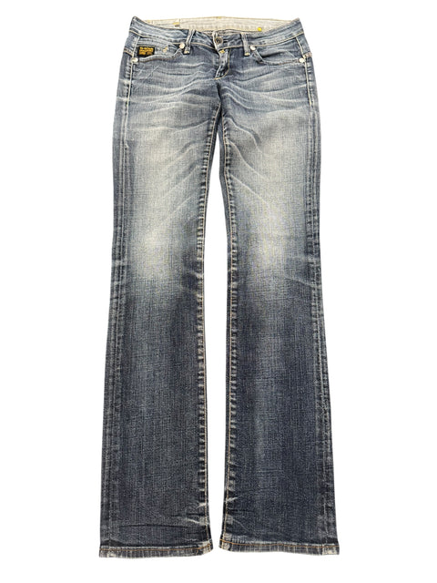 G-Star Blue Denim Low Waist Slim Jean