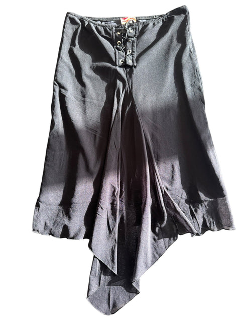 Miss Nevrotika Black Mesh Lacing Back Skirt