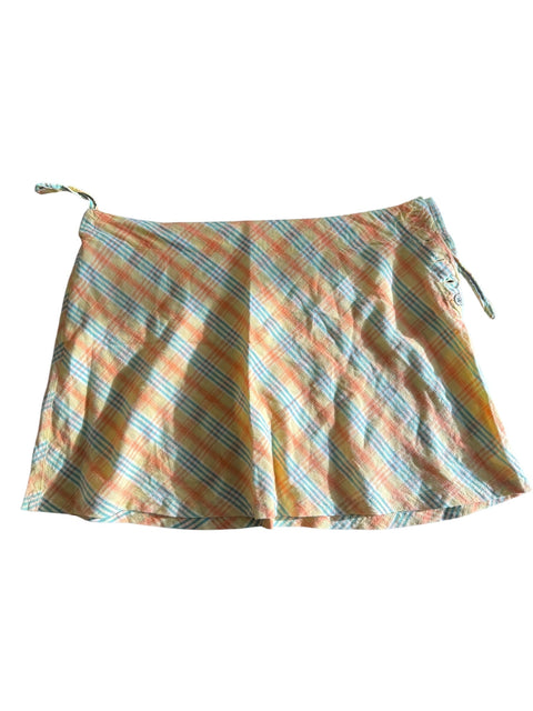 Pepe Verde Orange Tartan Mini Skirt