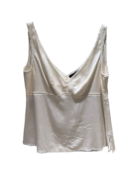 Silk White Tank Top