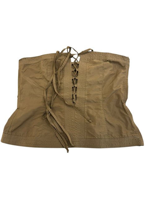 Alisy Beige Lace-Up Corset