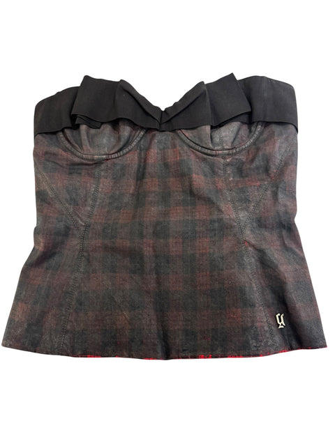 John Galliano Tartan Corset