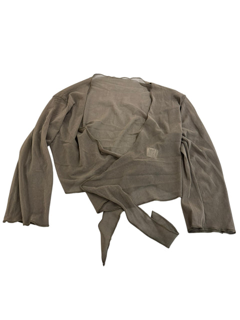 Wrap Beige Mesh Top