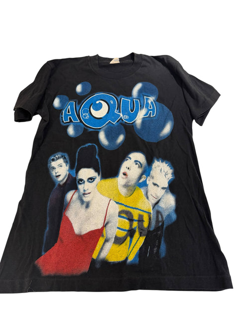 Screen Stars Black "Aqua" Print T-shirt