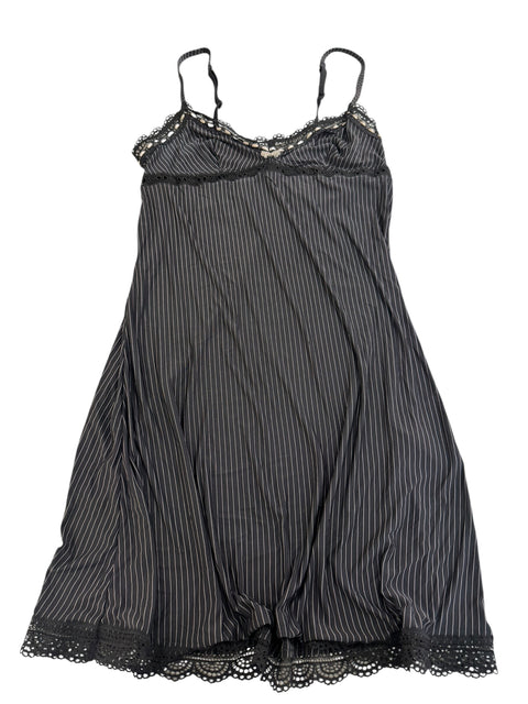 Etam Navy Blue White Stripes Nuisette Dress