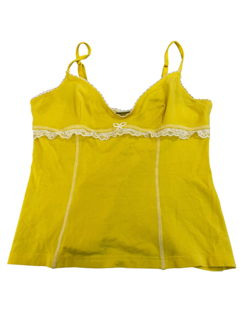 Intimissimi Yellow Lace Tank Top