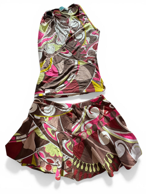 Emilio Pucci Brown Mini Set