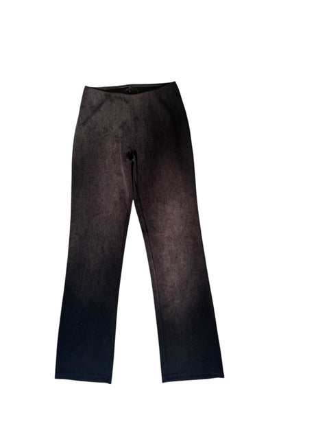 Vintage Black Velvet Effect Pant