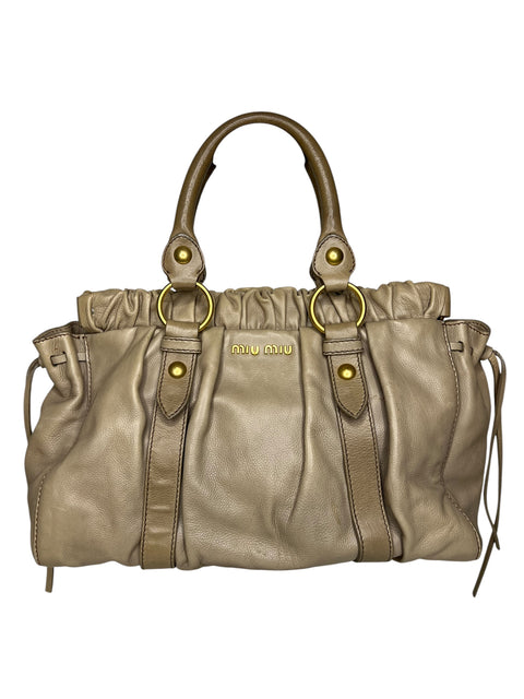 Miu Miu Vitello Dust Leather Bag