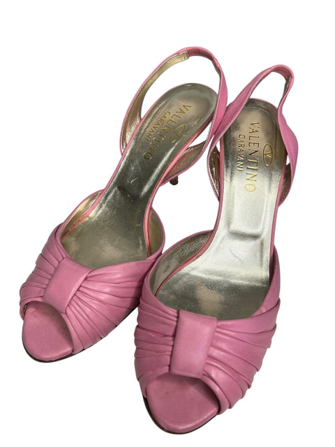 Valentino Pink Leather Heels