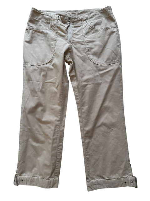 Vintage Beige Chino Capri Pant