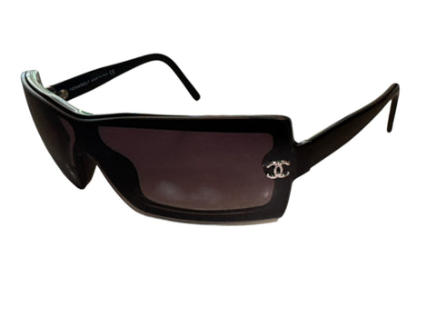 Chanel Black Rectangular Sunglasses