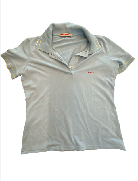 Prada Blue Polo Shirt
