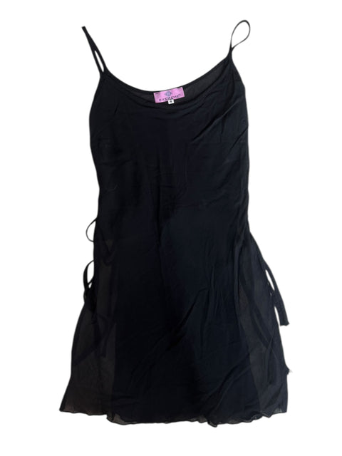 Extreme Mesh Long Black Tank Top