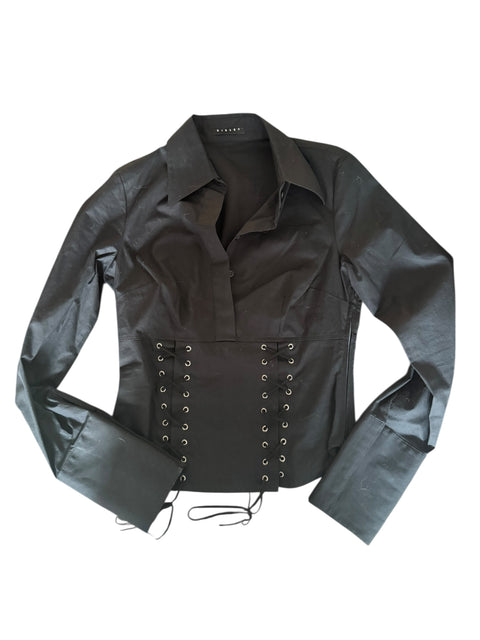 Sisley Black Corset Shirt