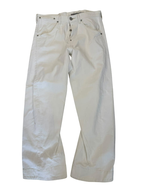 Levi's Ecru Denim Bias Cut Pants