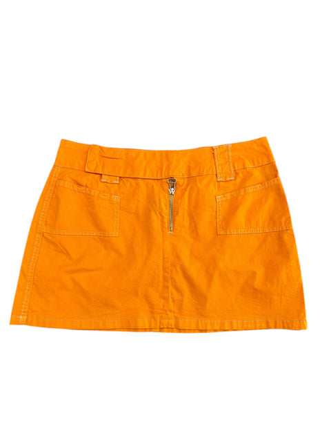 Sheex Orange Retro Mini Skirt