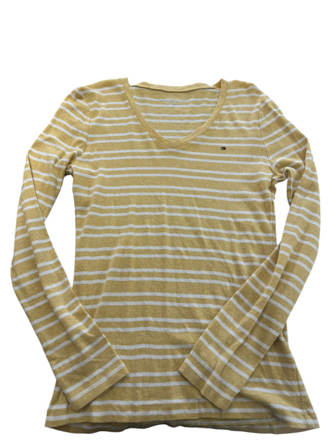 Tommy Hilfiger Yellow/White Stripes Long Sleeve