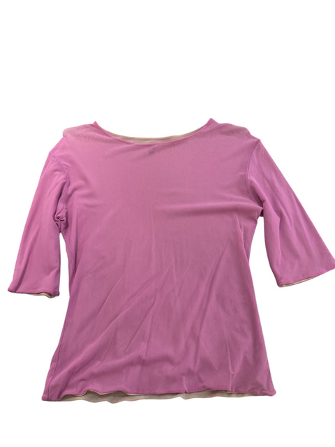 Vintage Pink/Nude Mesh Long Sleeve