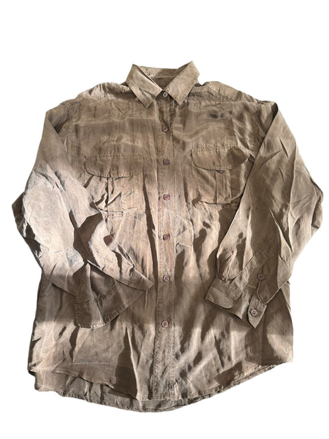 Vintage Brown Fluid Shirt