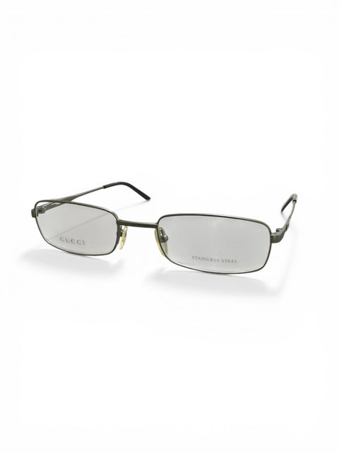 Gucci Metal GG Rectangular Glasses