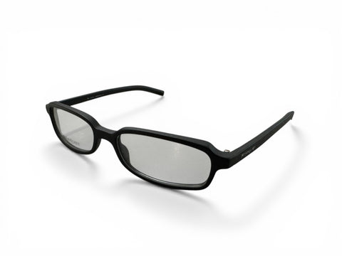 YSL Matte Black Rectangular Glasses