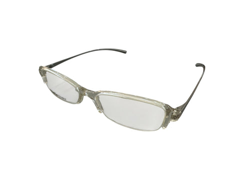 YSL Transparent SIlver Temple Bayonettas Glasses