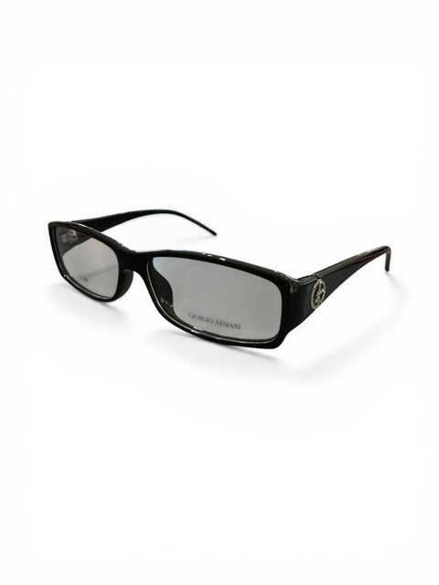 Giorgio Armani Black Strass Logo Glasses