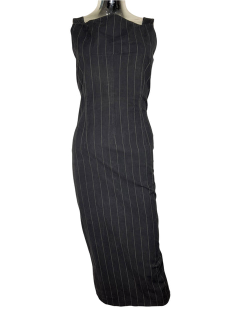 Dolce & Gabbana Navy Blue Corset Dress