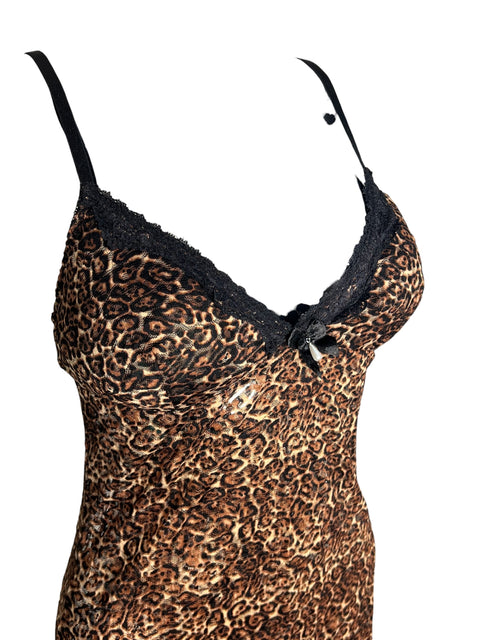 Roberto Cavalli Leopard Lace Dress