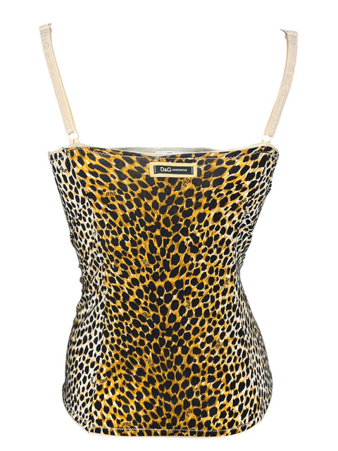 Dolce & Gabbana Leopard Mesh Corset