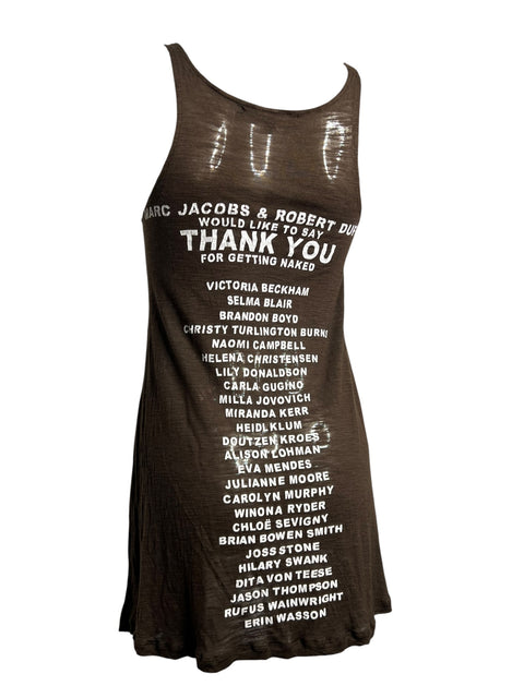 Marc Jacobs x Robert Duffy Brown Tank Top